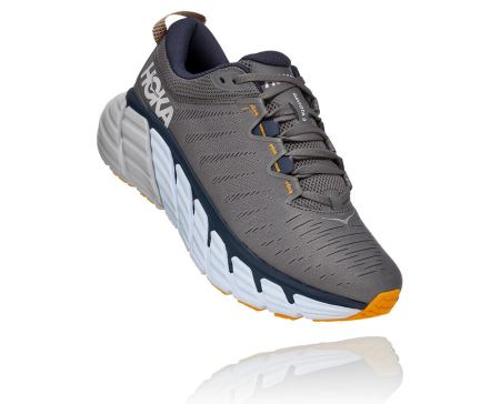 Hoka Gaviota 3 Road - Tenis Corrida Largos Homem Cinzentas / Azuis | PT-jqm2STk